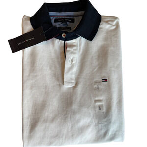 NWT Tommy Hilfiger Polo shirt Custom Fit Men Sz L NWT6